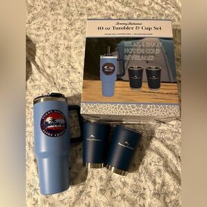 Tommy Bahama 40oz tumbler & cup set
